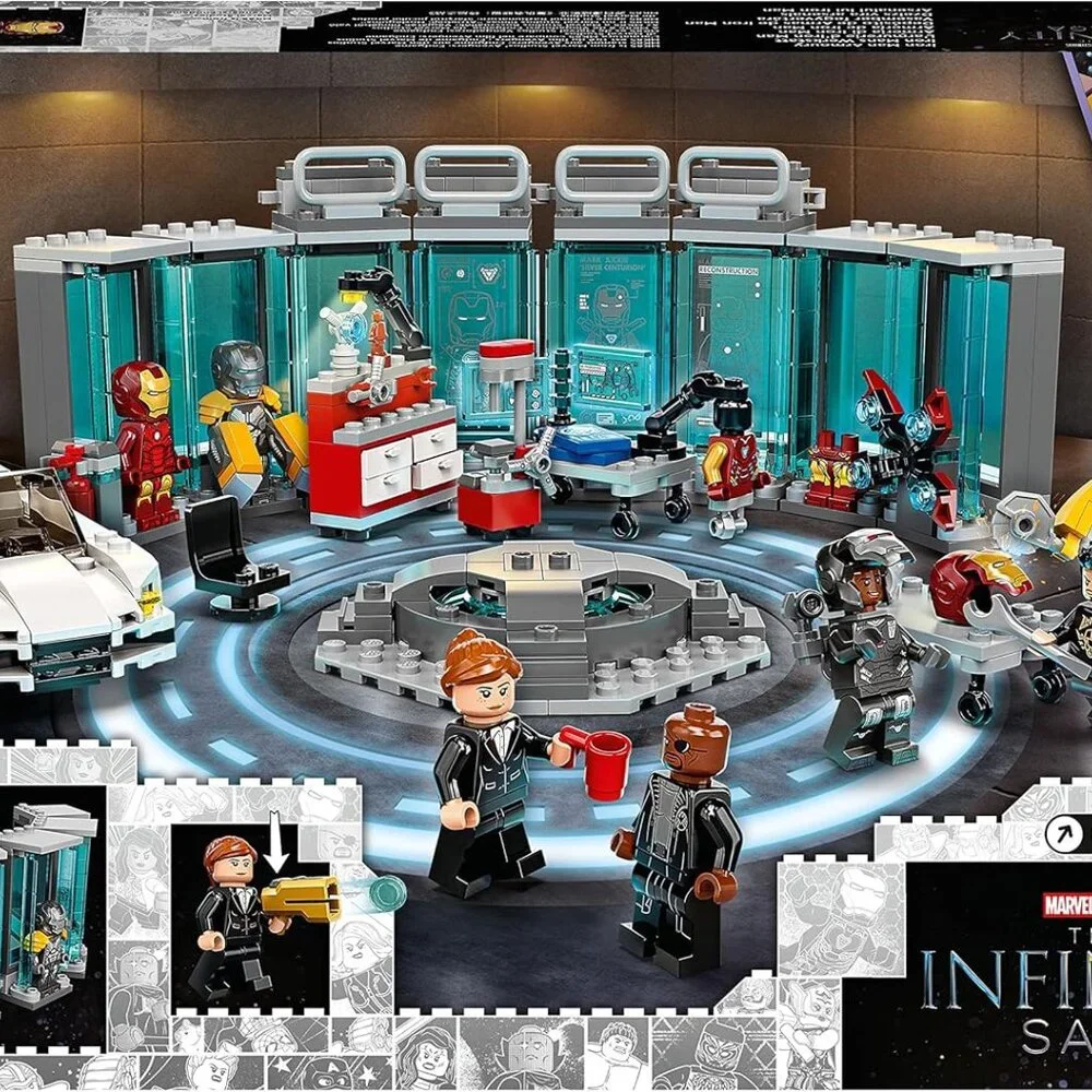 NEW LEGO Marvel Iron Man Armory Toy Building Set 76216 Avengers Lego Set with MK - Picture 7 of 16
